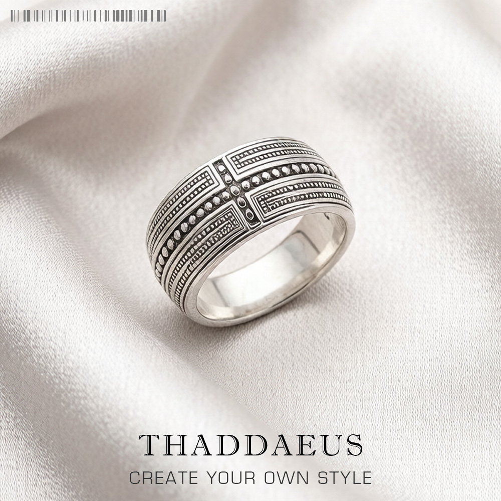 Men Accessories Brands - خاتم متقاطع بعلامة تجارية جديدة على
